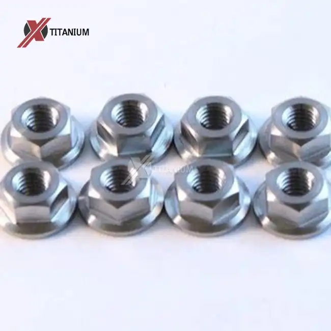 m8 titanium flange nut